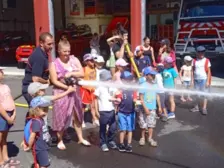 Centre de Langeac (Val Fleuri)} - Vacances - Galerie Visite de la caserne des pompiers été 2023